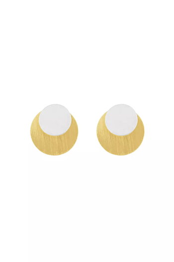 Dansk Copenhagen - Theia 2 Tone Post Earring Gold & Silver