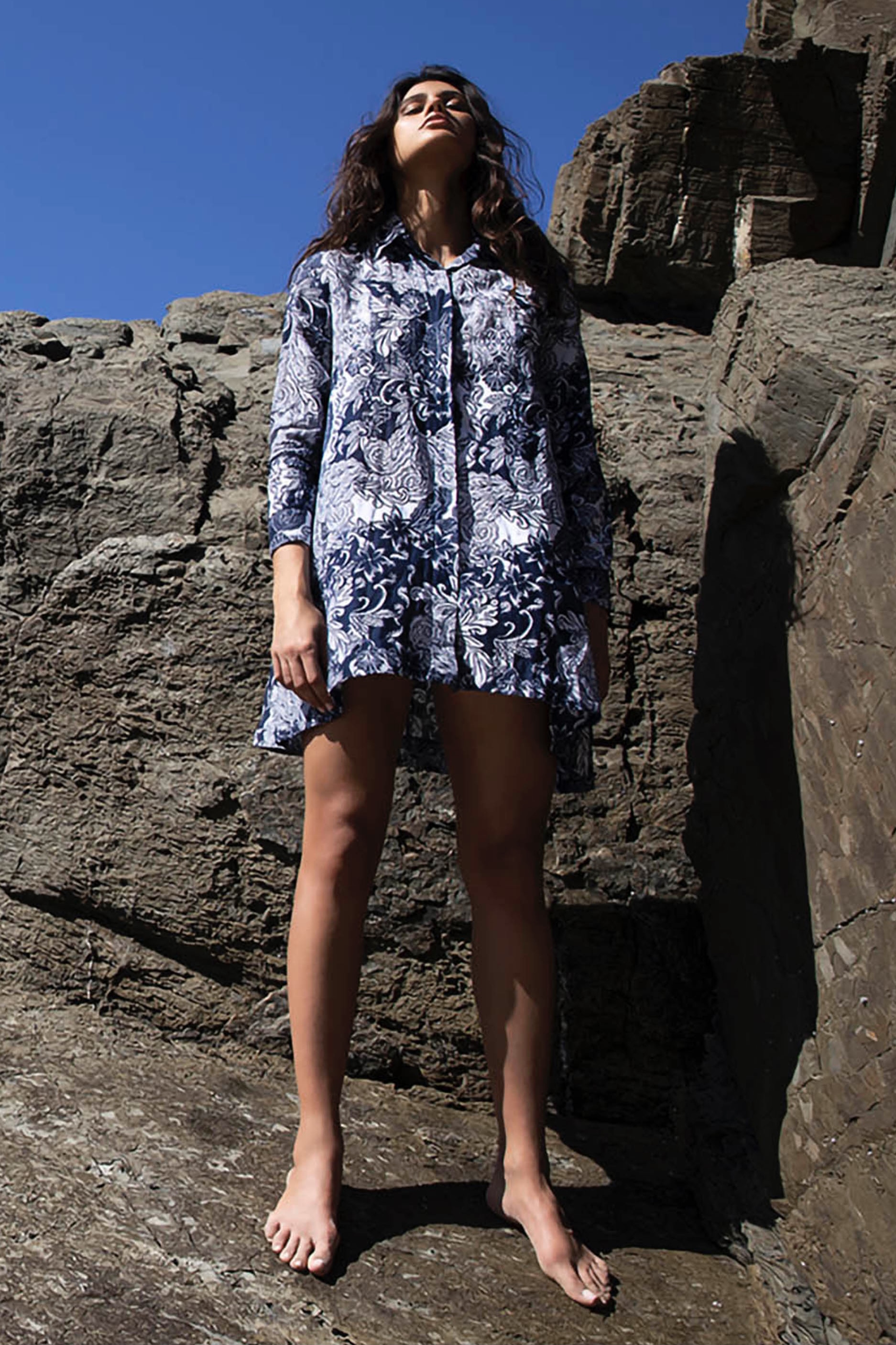 One Season  -  Peggy Faro Cotton Navy - 3