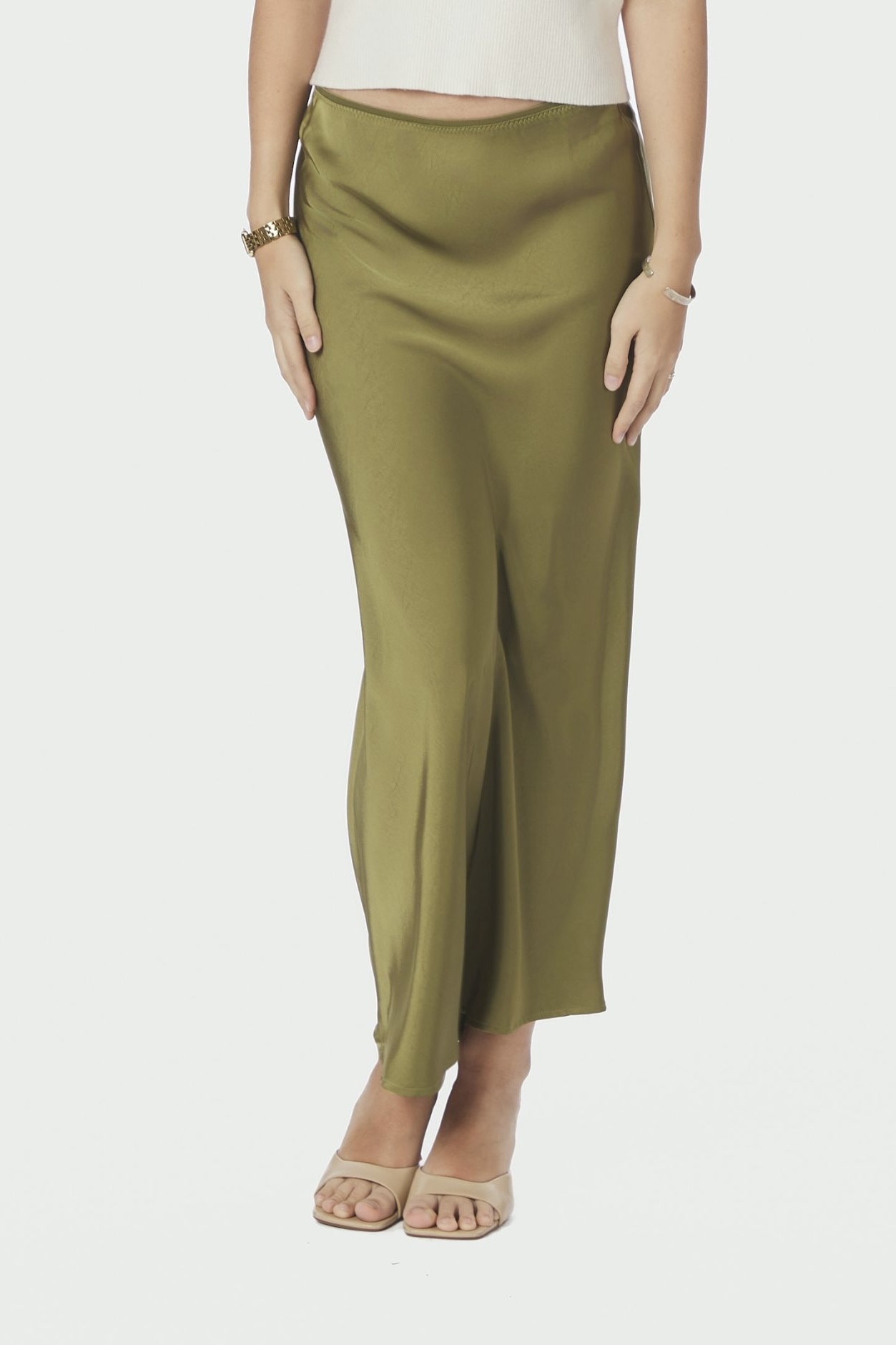 Neo Noir - Vicky Heavy Sateen Sage Green