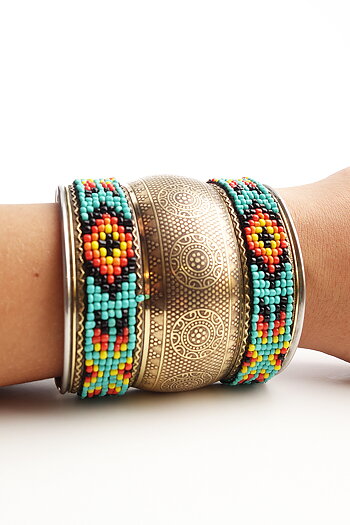 Armband Turkos Bronze
