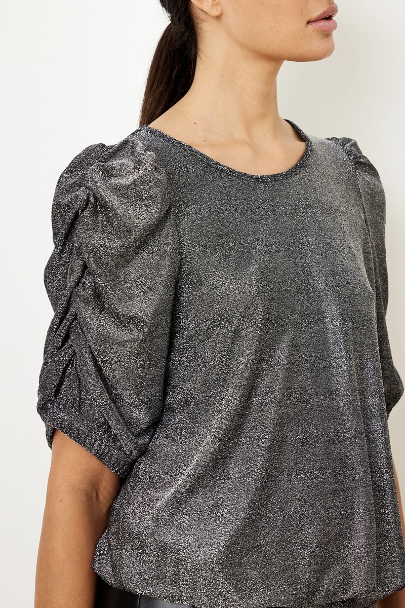  In Front - In Front - Lia Blouse Silver - 3