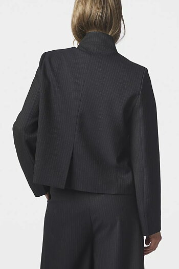 Neo Noir - Tiria Slim Pinstripe Blazer Dark Navy