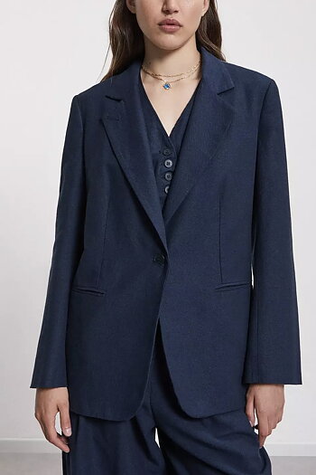 OttodÁme - Linen Jacket Made With a Two-Fabric Night
