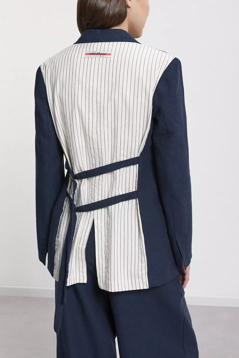 OttodÁme - Linen Jacket Made With a Two-Fabric Night - 2