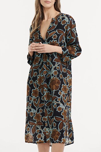 One Season  - Papy Oman Navy Viscose Dress