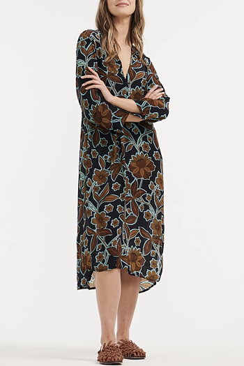 One Season  - Papy Oman Navy Viscose Dress