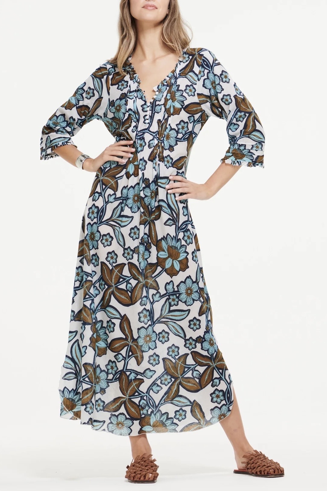 One Season - Long Poppy Oman White Cotton