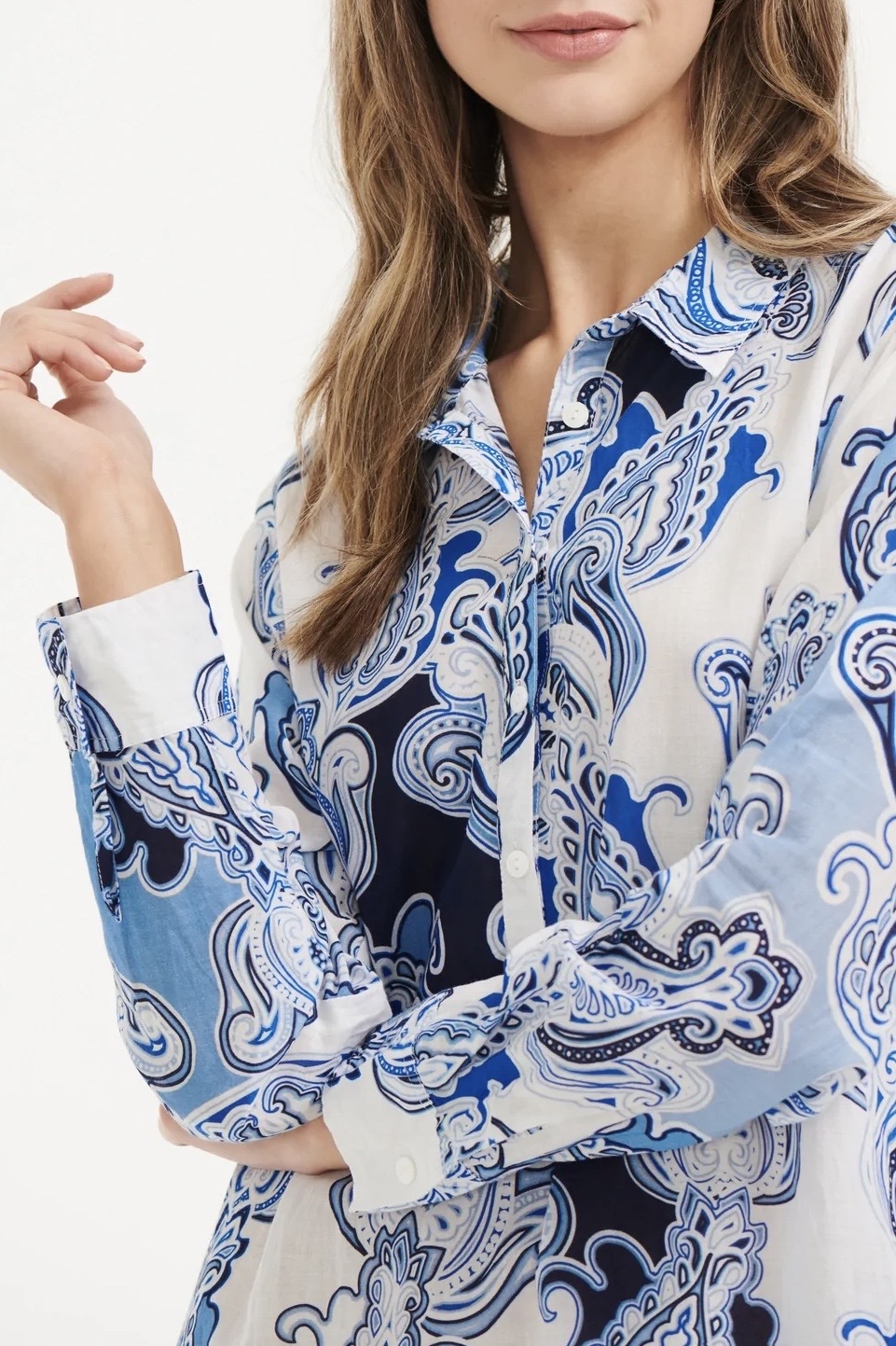 One Season - Long Gilli Rhodes Cotton Blue - 2