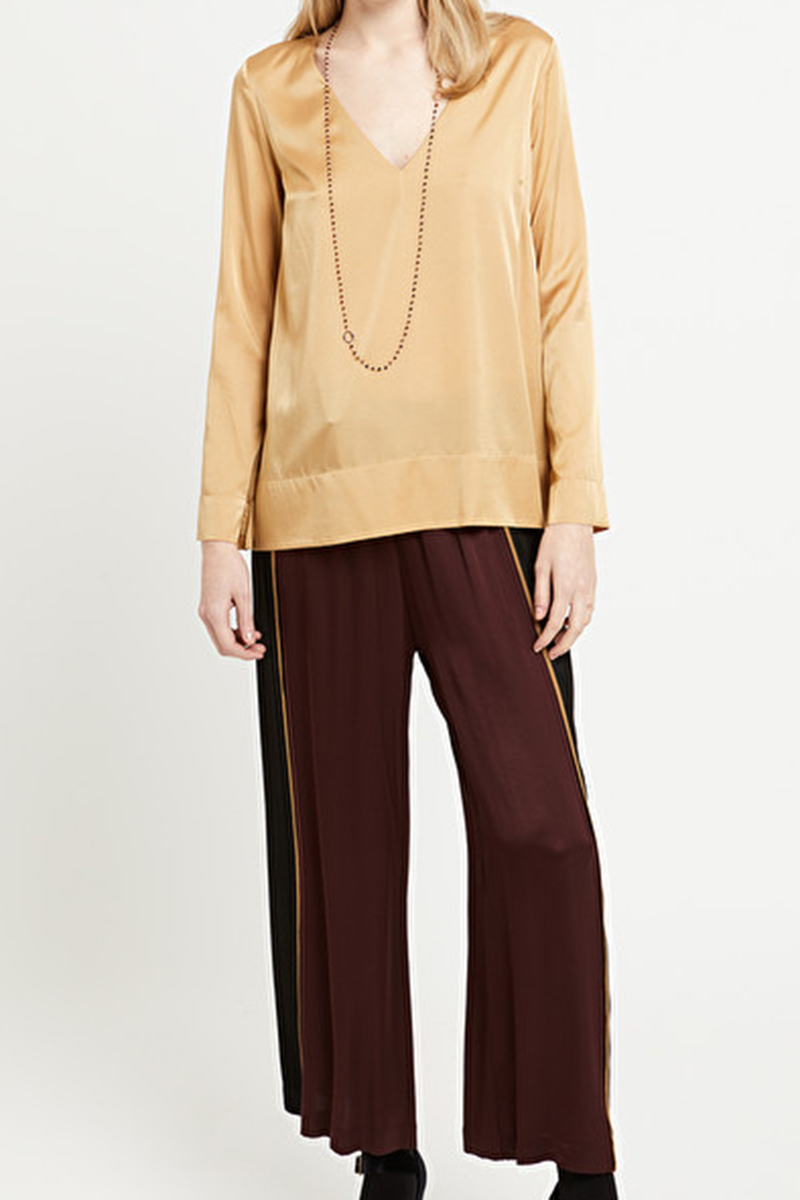 OttodÁme - Satin Gold Shirt  - 3