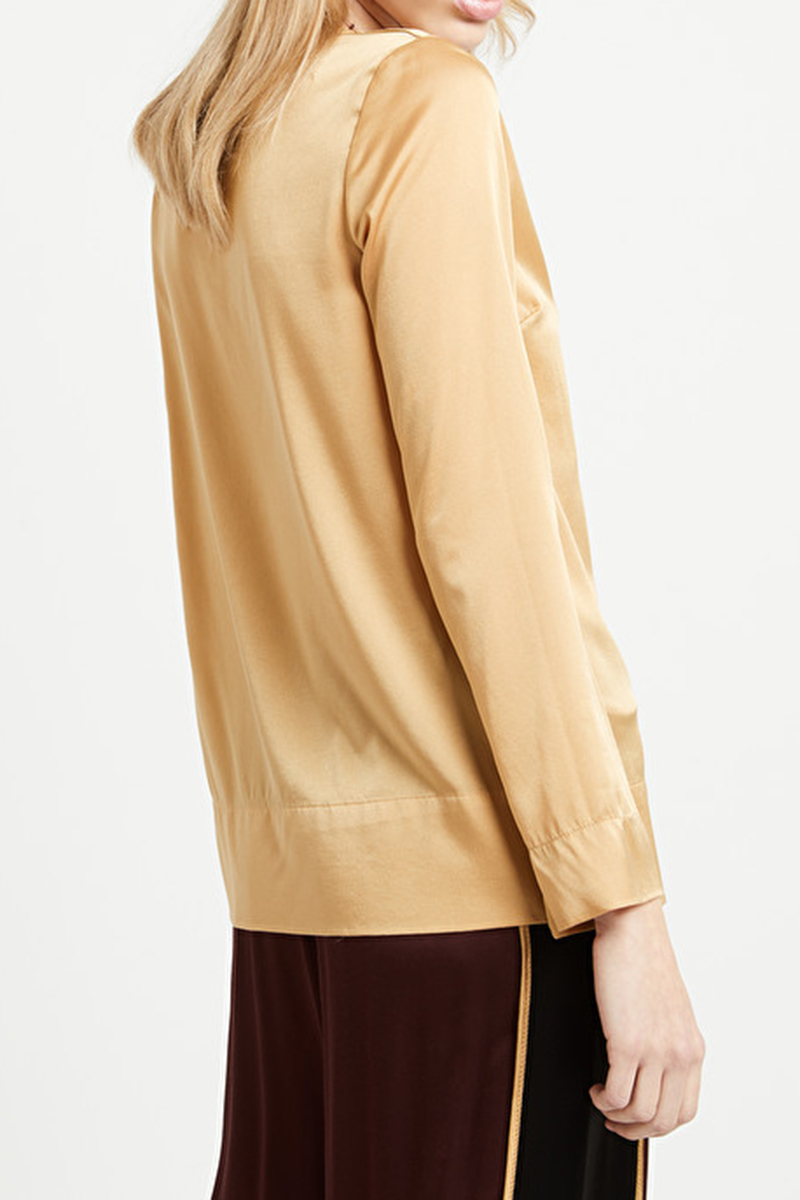 OttodÁme - Satin Gold Shirt  - 2