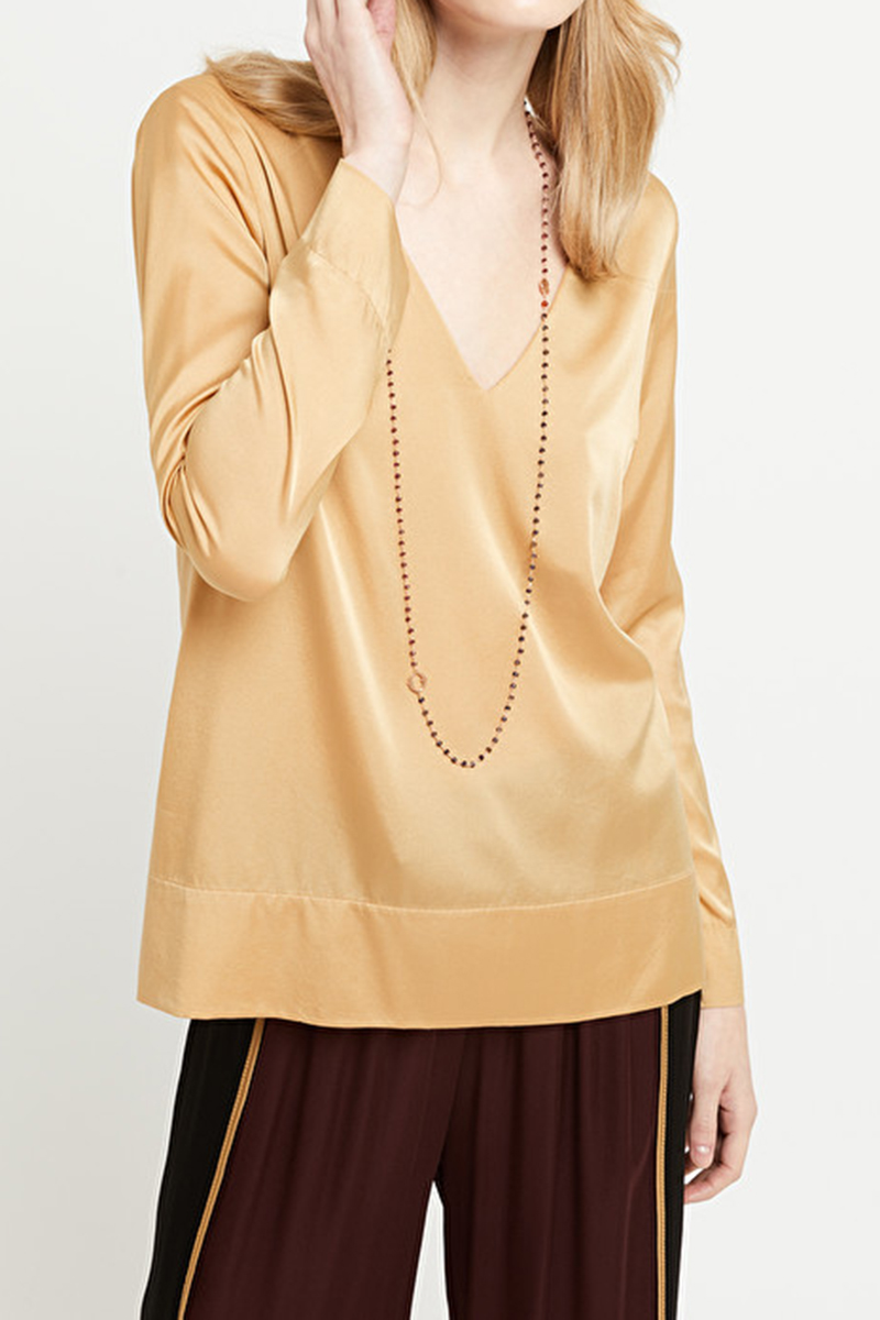 OttodÁme - Satin Gold Shirt 