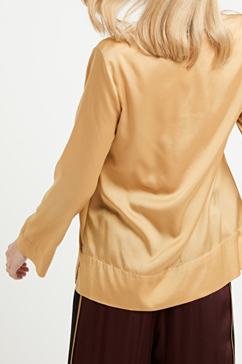 OttodÁme - Satin Gold Shirt  - 4