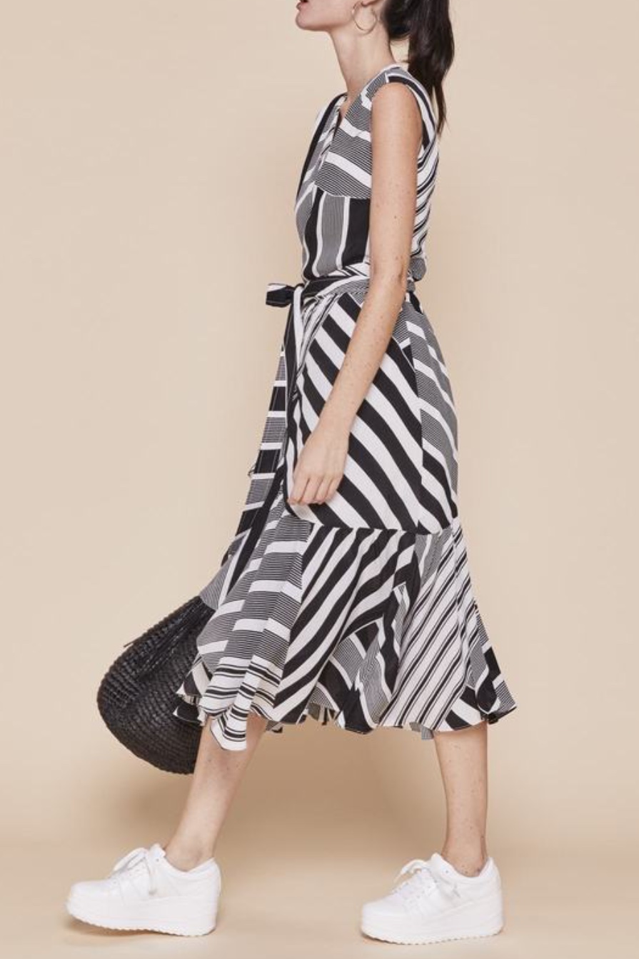 Derhy -  Ferry Dress Black/White - 4