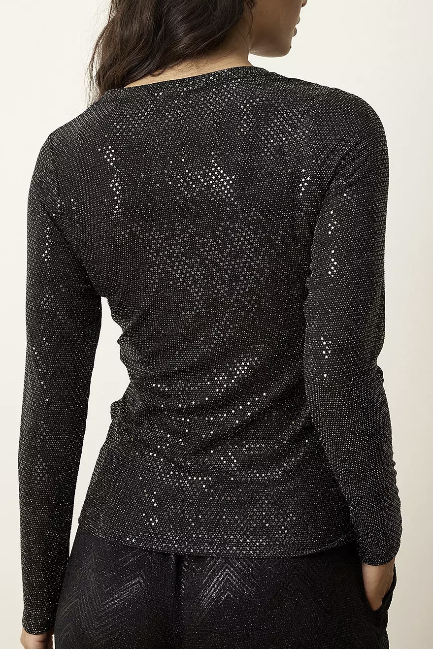  In Front - Violetta Blouse Black - 3