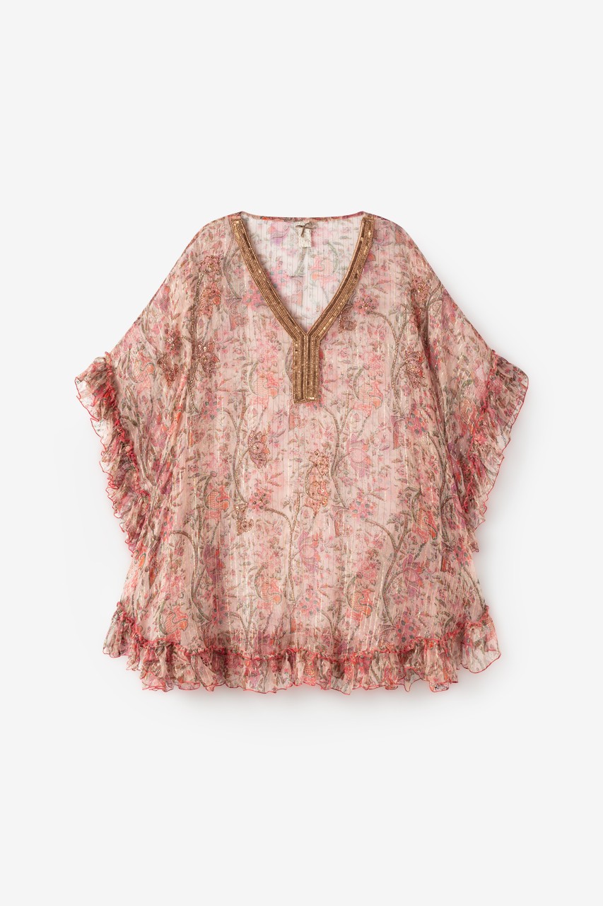 Nekane - Lola Kaftan Blouse Pink - 5