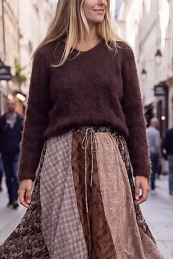 OM-HU - Mona Mohair Pullover Brown
