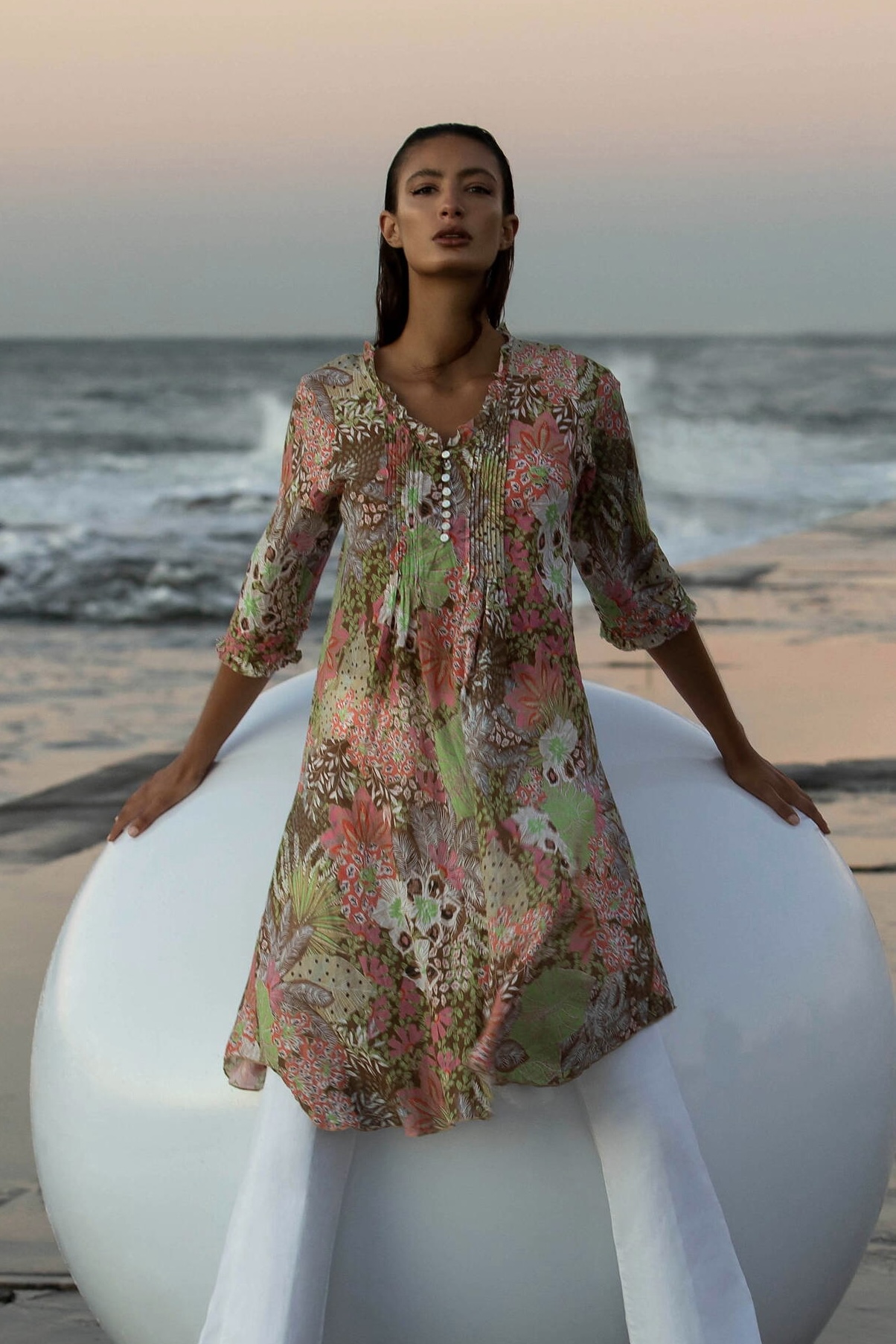 One Season - Middy Poppy Mauritius Cotton Coffe - 3