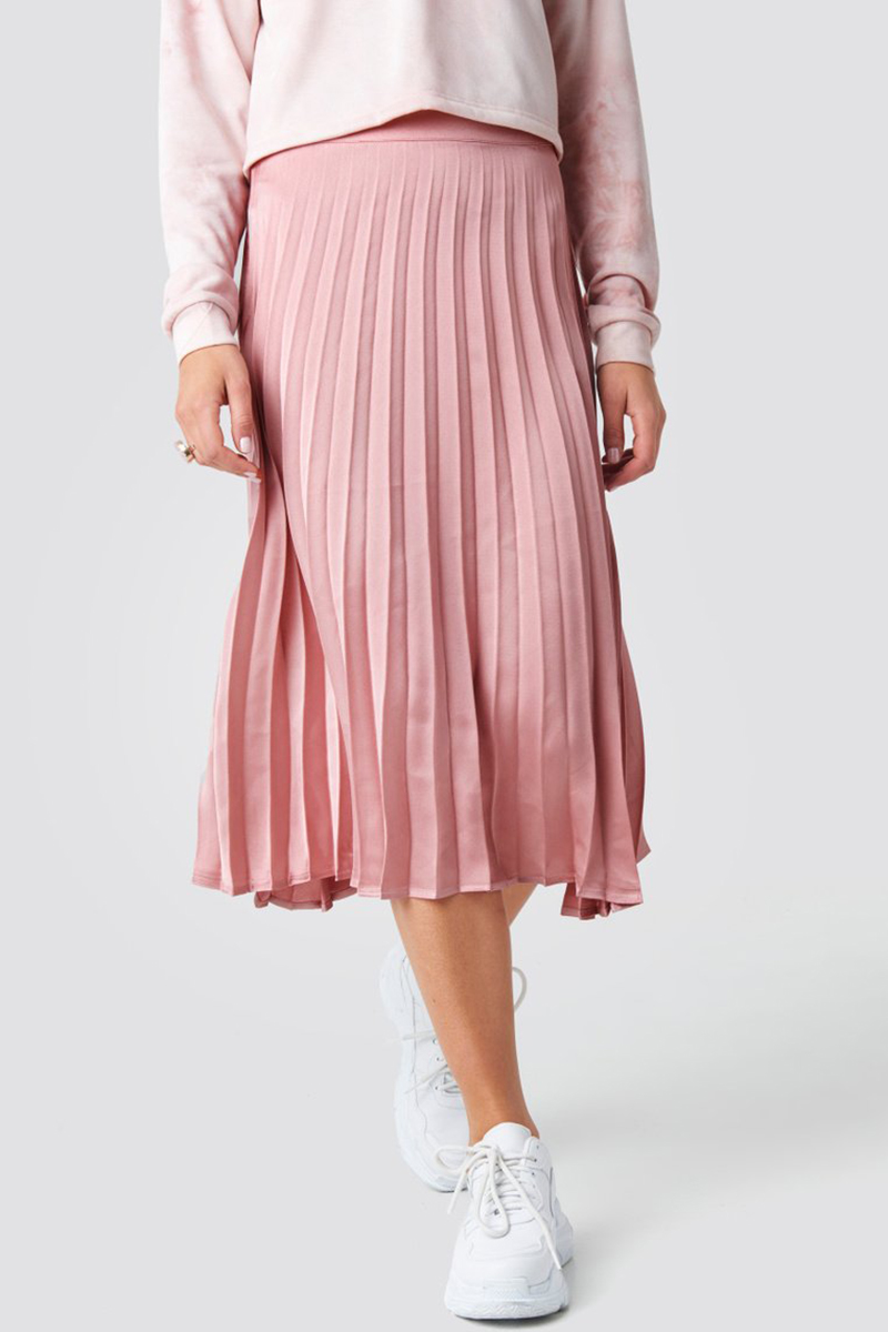 Rut & Circle  - Bianca Pleated Skirt Dusty Pink - 2