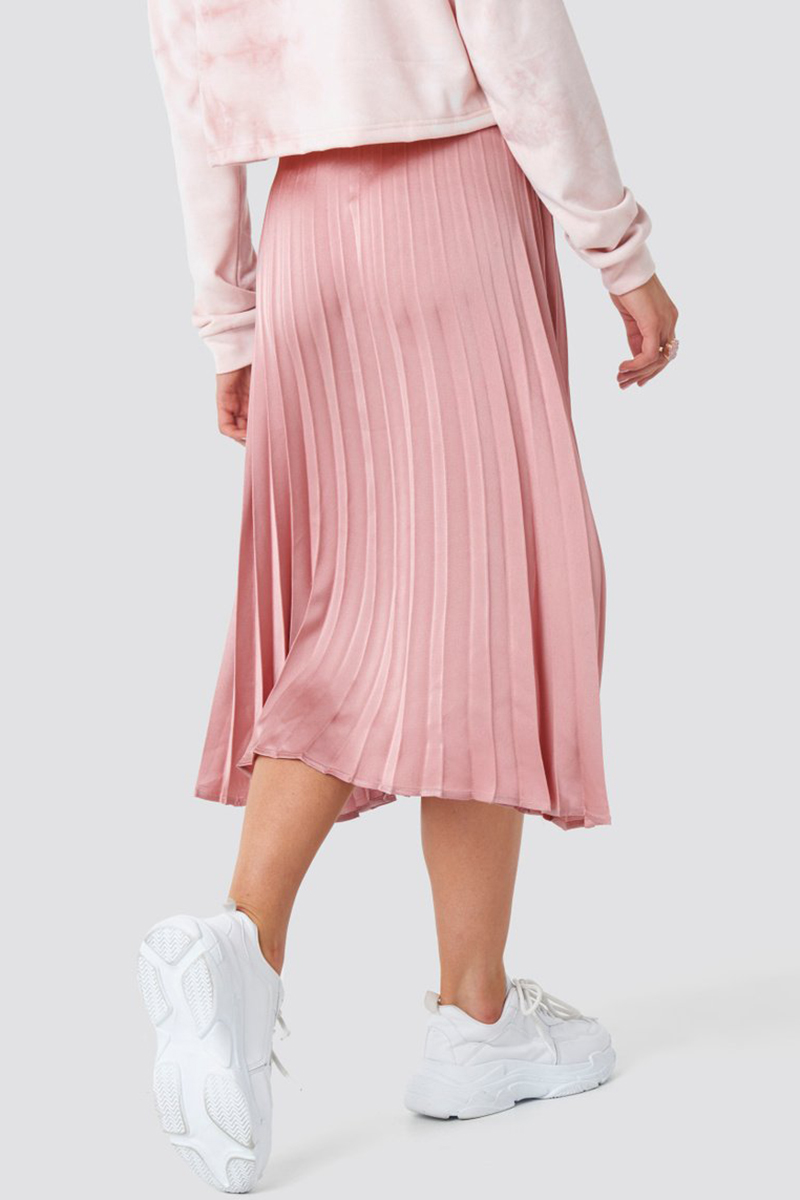 Rut & Circle  - Bianca Pleated Skirt Dusty Pink - 3