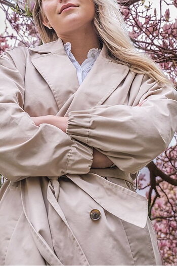 Neo Noir - Branco Trenchcoat  Dark Sand