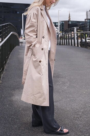 Neo Noir - Branco Trenchcoat  Dark Sand