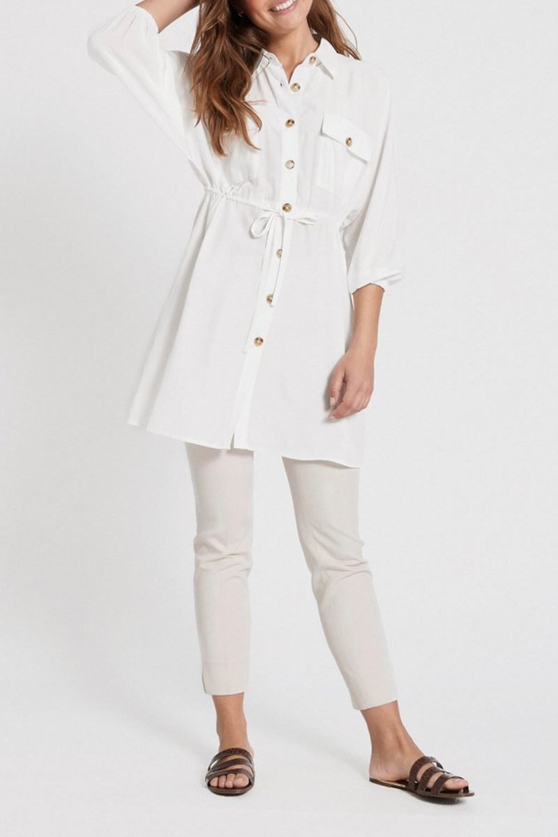 Dry Lake - Adriana Dress White - 2