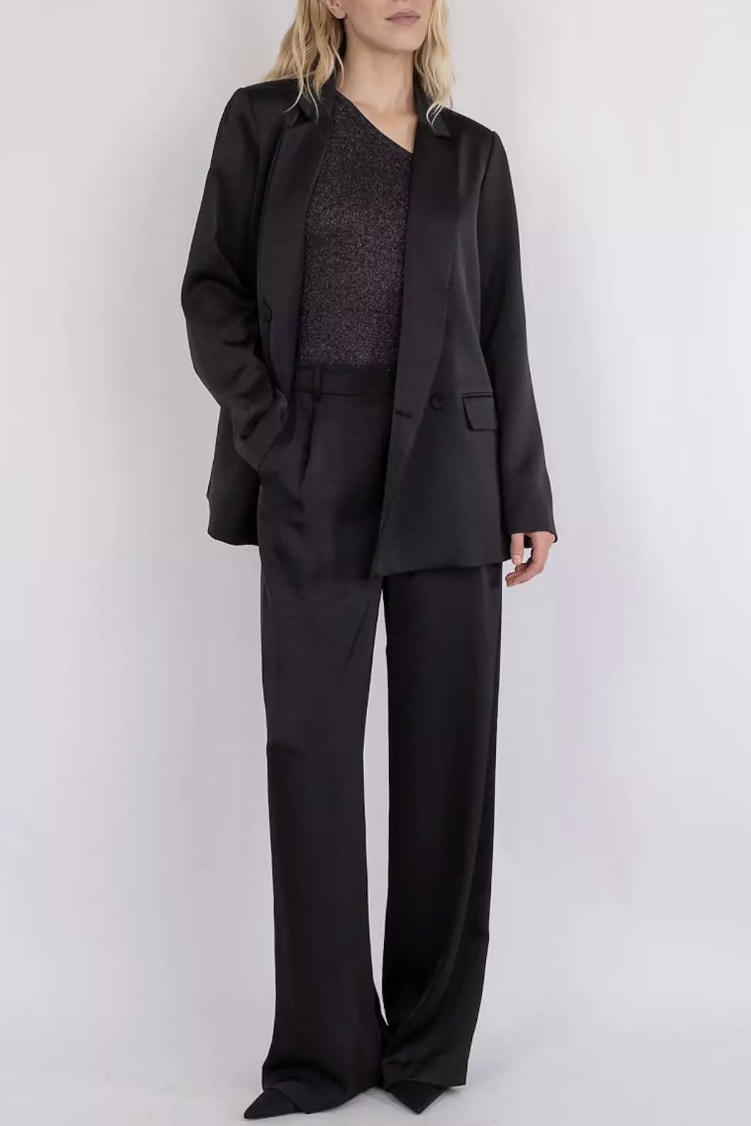 Neo Noir - Jardin Heavy Sateen Blazer Black - 2