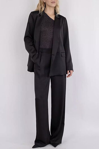 Neo Noir - Jardin Heavy Sateen Blazer Black