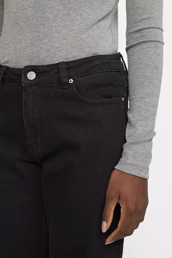 Soft Rebels - Willa Midwaist Wide Jeans Black - 3