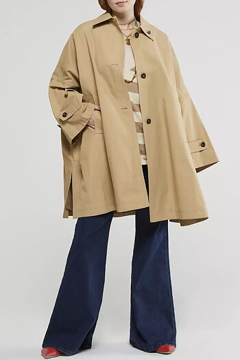 OttodÁme - Midi Raincoat Sand