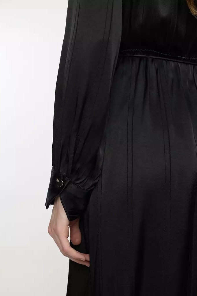 Soft Rebels - Madelyn Dress Jacquard Black - 3