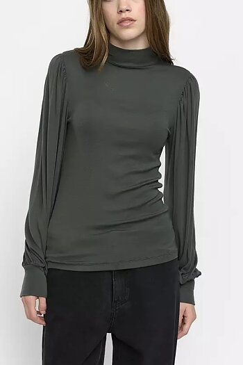 Soft Rebels - Roman T-Neck Topp Kambaba