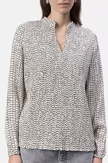 Leveté Room - Estella 1 Blouse Grey Sand Combi
