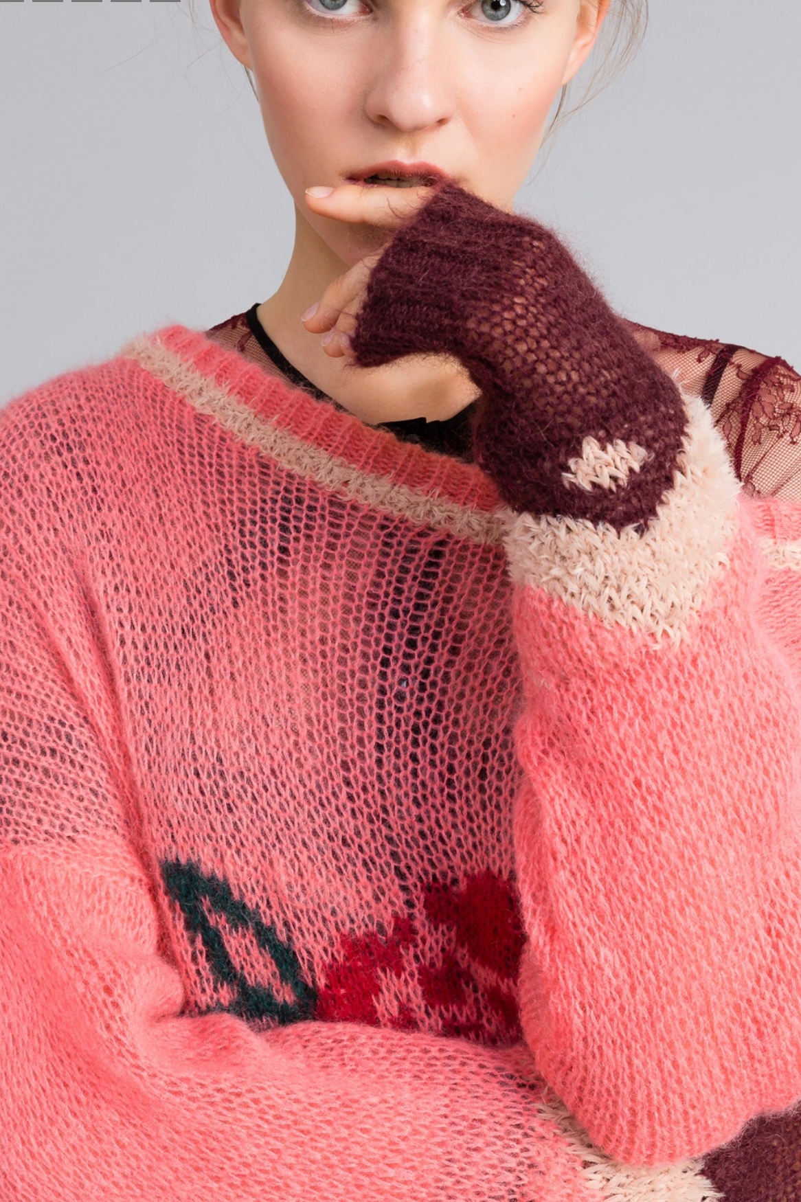 Twin Set - Maxi Maglia Knit Pink - 3