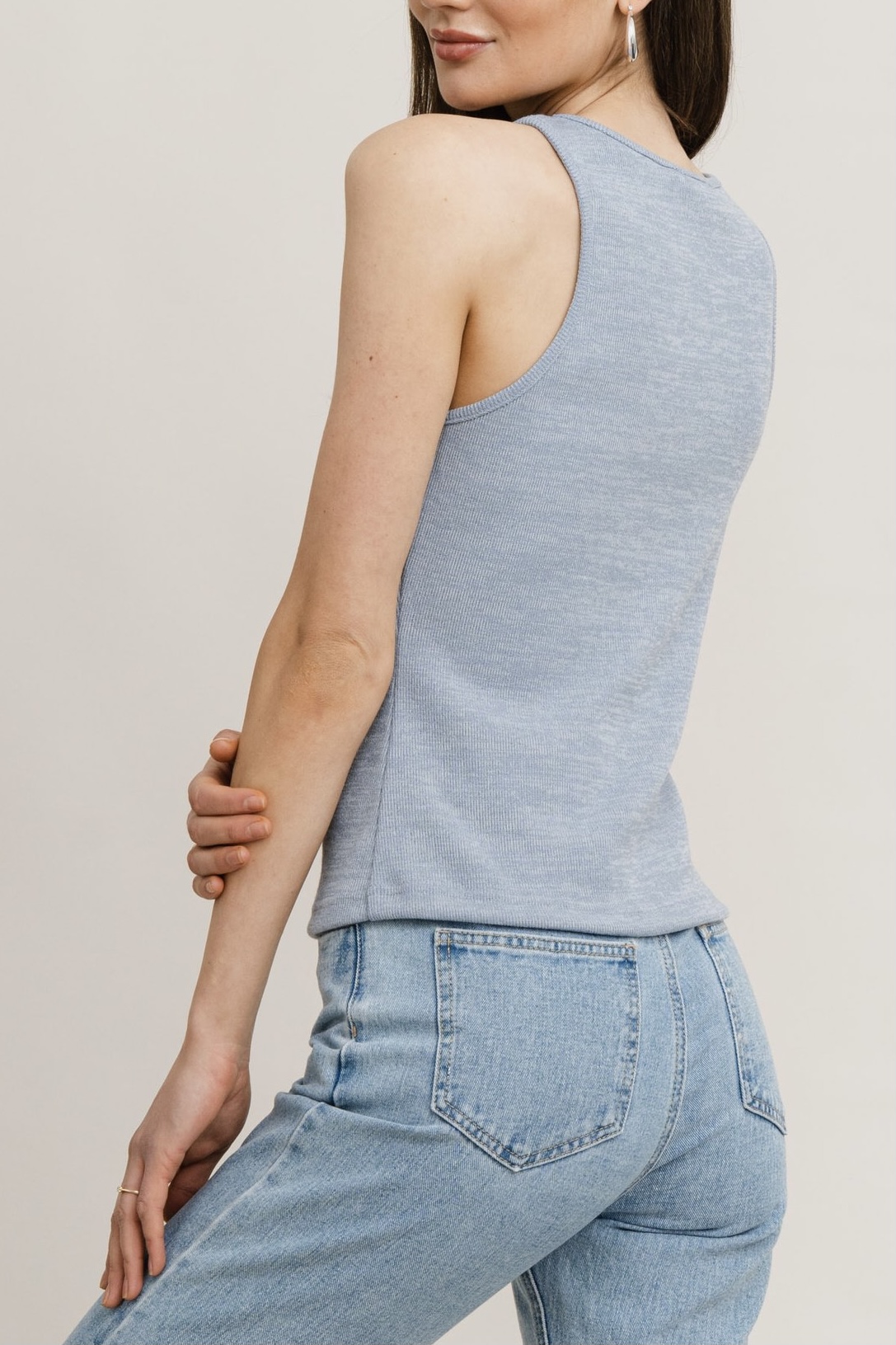 Rut & Circle  - Lea Rib Singlet Light Blue - 2