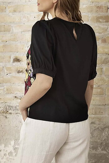  In Front -Jose Blouse Black