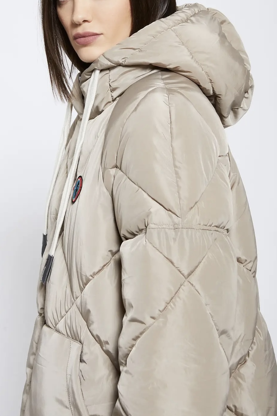 OttodÁme - Quilted Puffer Midi Jacket Stone - 7