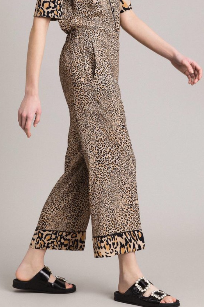 Twin Set - Animal Print Crêpe Trousers - 3