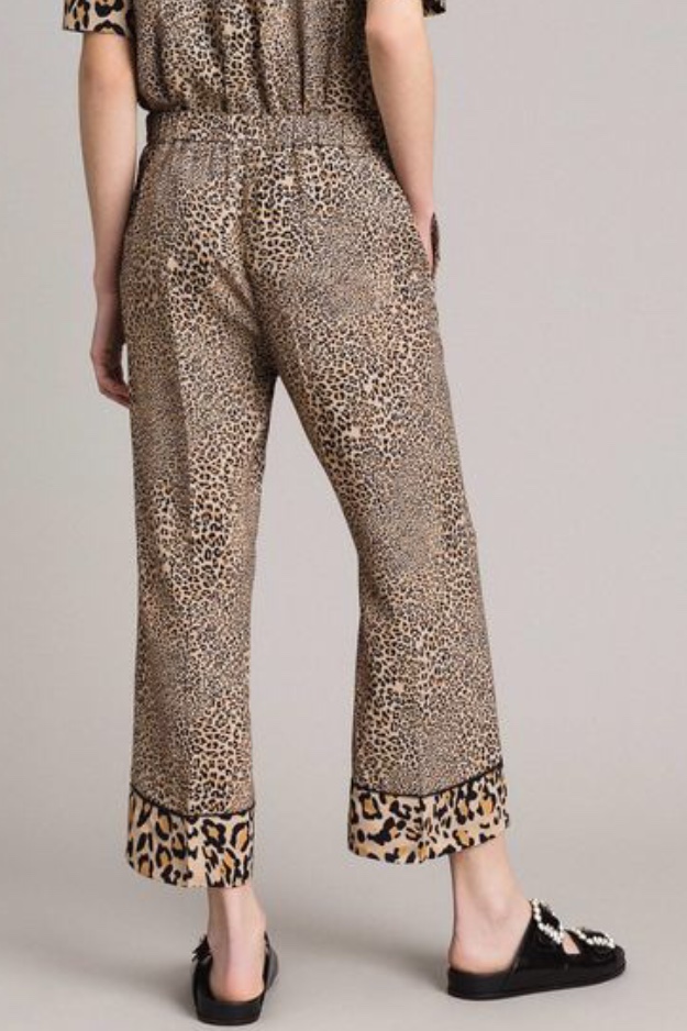 Twin Set - Animal Print Crêpe Trousers - 2