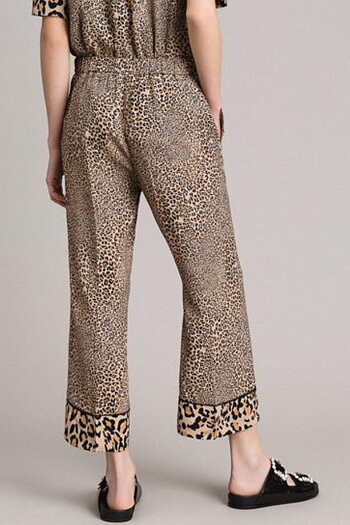 Twin Set - Animal Print Crêpe Trousers