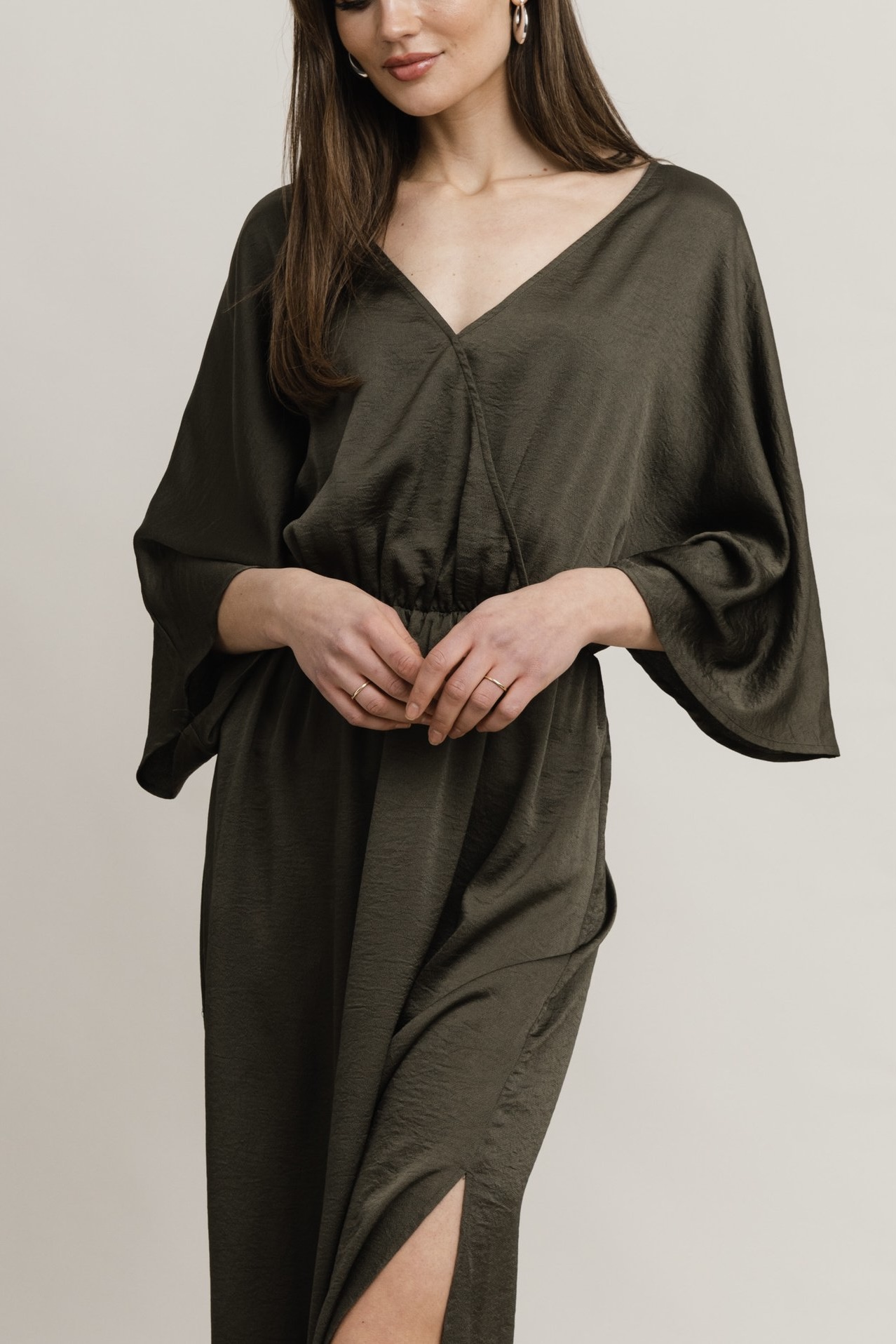 Rut & Circle  - Danielle Maxidress Army Green - 3