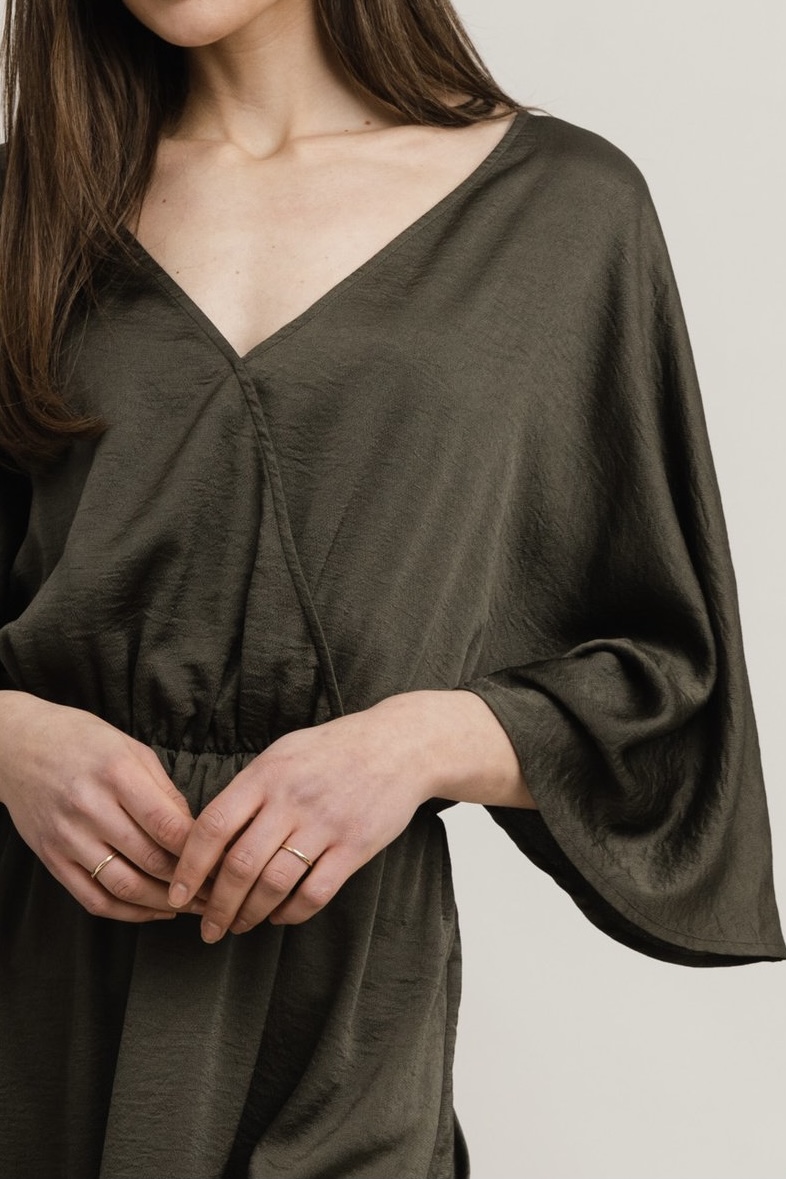 Rut & Circle  - Danielle Maxidress Army Green - 4