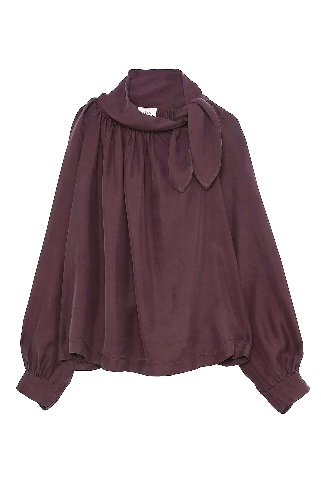 Meme Road - Pure Silk Blouse With Bow