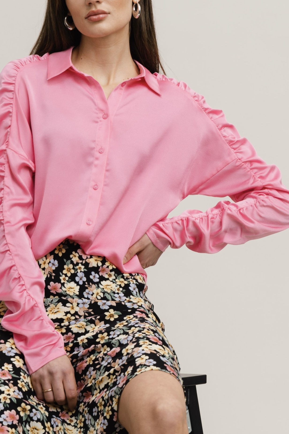 Rut & Circle  - Tara Blouse Bubbelgum Pink - 2