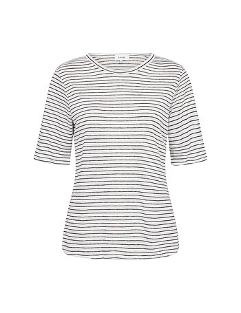 Leveté Room - Gytna 2 Linnen T-Shirt White Combi