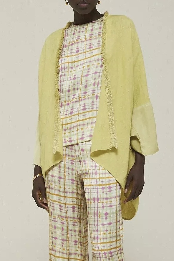 OttodÁme - Linen Jacket With Viscose Thea