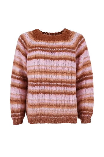 Black Colour - BC Tatum Striped Jumper Rose Mix