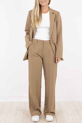 Neo Noir - Avery Suit  Blazer Dark Taupe