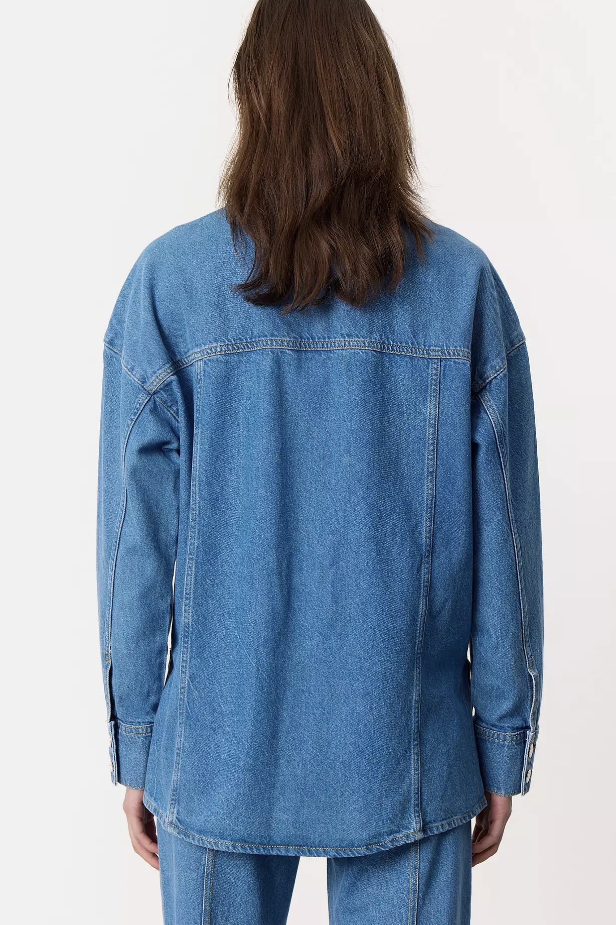 Leveté Room - Frilla 1 Shirt Medi Blue Denim - 5