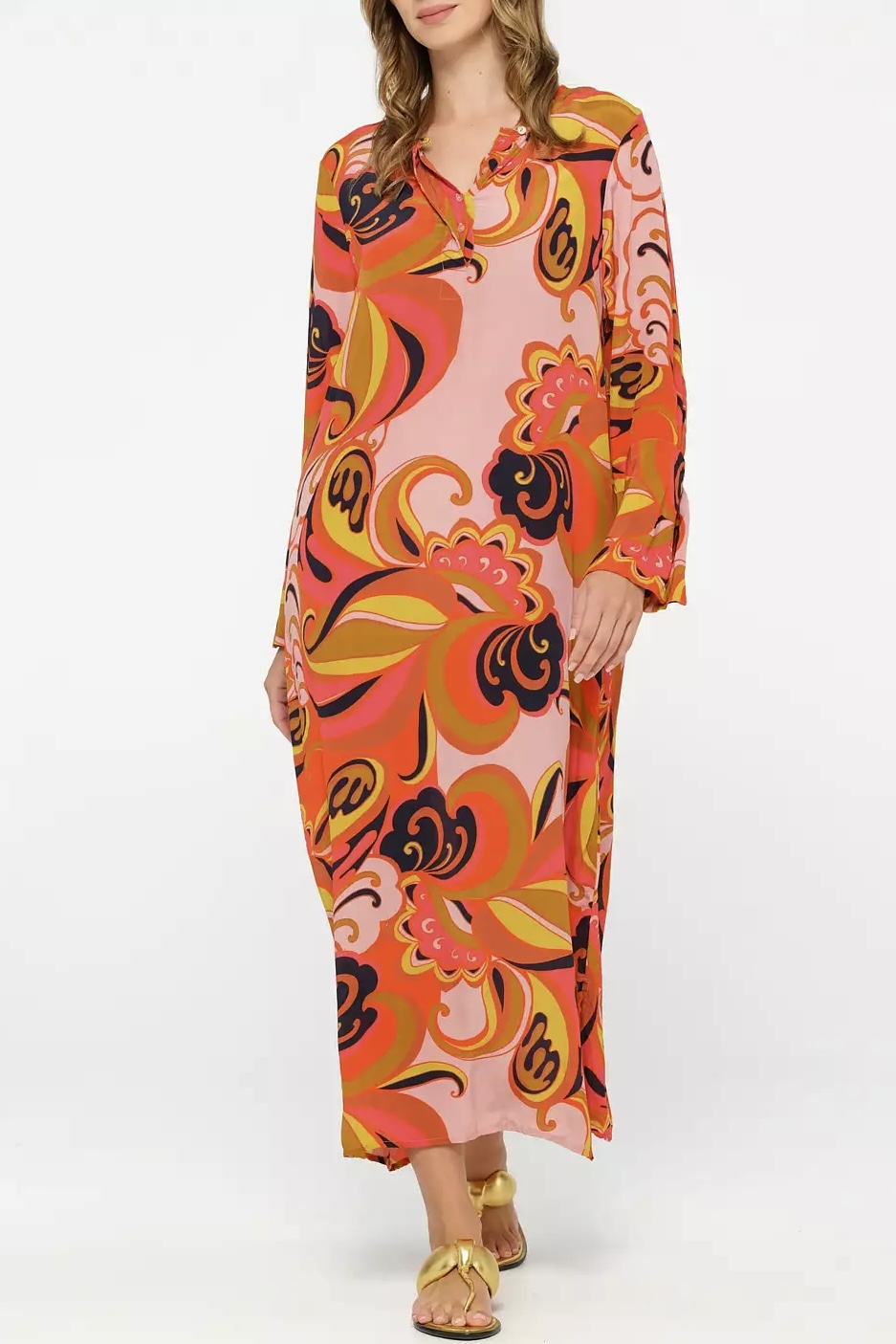 One Season - Long Genie Costa Nova Orange Viscose Orange